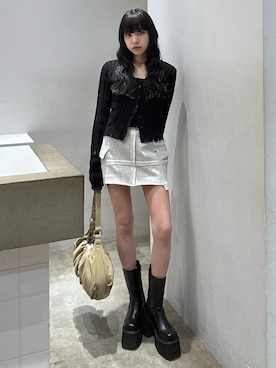 「SLY（スライ）のアイテム（バッグ）」を使った、KAEDEさん（レディース・160cm）の秋コーディネート