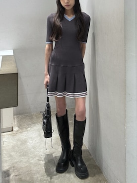 「SLY（スライ）のアイテム（バッグ）」を使った、KAEDEさん（レディース・160cm）の春コーディネート