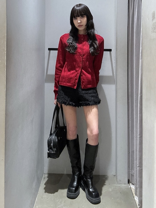 FLUFFY TWEED S/PT フラッフィー ツイード ショートパンツ 秋服 冬服