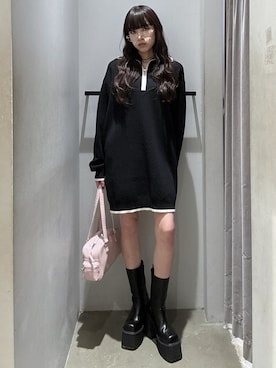 「アイテム（サングラス）」を使った、KAEDEさん（レディース・160cm）の秋コーディネート