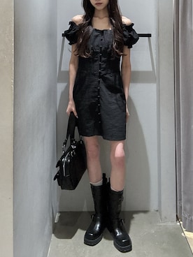 「SLY（スライ）のアイテム（バッグ）」を使った、KAEDEさん（レディース・160cm）の春コーディネート