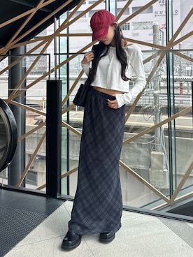 「アイテム（アンサンブル）」を使った、KAEDEさん（レディース・160cm）の春コーディネート