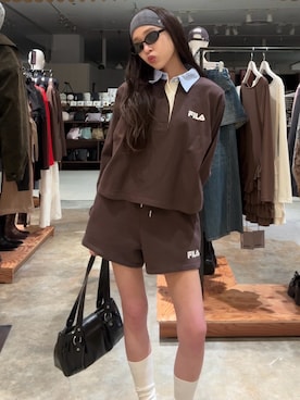 「SLY（スライ）のアイテム（パンツ）」を使った、KAEDEさん（レディース・160cm）の春コーディネート