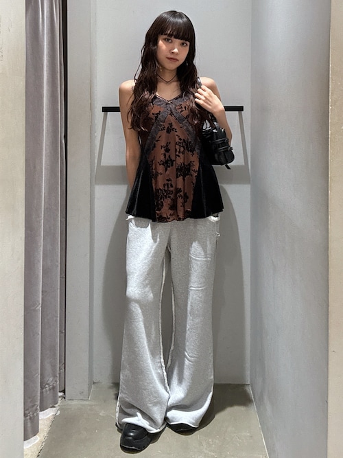 キャミソール SHEER FLOWER CAMI シアー フラワー キャミ シアートップス 夏服 SHEER FLOWER CAMI シアー フラワー キャミ シアートップス 夏服