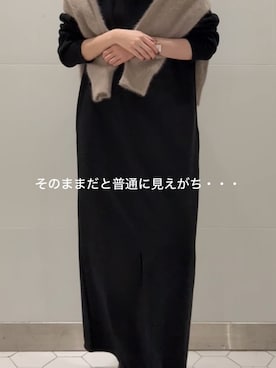 「カシミヤ」｜「アイテム（ワンピース/ドレス）」を使った、doudoujuriさん（レディース・163cm）の秋コーディネート