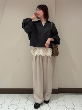 「DouDou（ドゥドゥ）のアイテム（パンツ）」を使った、doudoujuriさん（レディース・163cm）の秋コーディネート