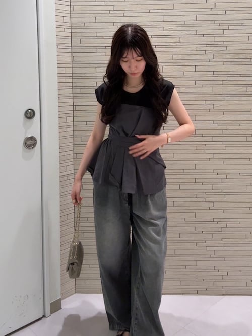 【新色追加】デニムワイドイージーパンツ