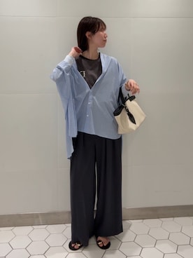 「DouDou（ドゥドゥ）のアイテム（バッグ）」を使った、doudoujuriさん（レディース・163cm）の春コーディネート