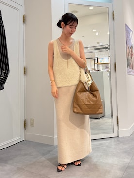「アイテム（ベスト）」を使った、doudoujuriさん（レディース・163cm）の夏コーディネート