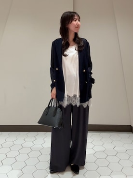 「DouDou（ドゥドゥ）のアイテム（バッグ）」を使った、doudoujuriさん（レディース・163cm）の春コーディネート