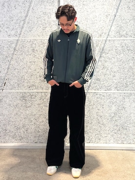 「アイテム（ジャージ）」を使った、YHさん（メンズ・182cm）の秋コーディネート