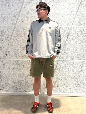 「adidas（アディダス）のアイテム（ポロシャツ）」を使った、YHさん（メンズ・182cm）の秋コーディネート