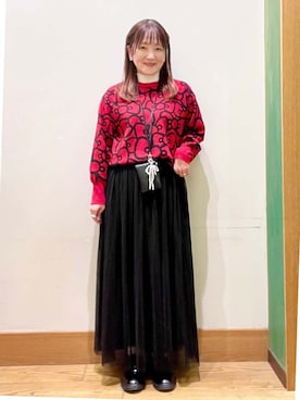 「sanrio（サンリオ）のアイテム」を使った、ゆっきーさん（レディース・157cm）の冬コーディネート