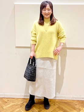 「アイテム（スカート）」を使った、ゆっきーさん（レディース・157cm・40代）の秋コーディネート