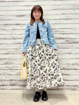 「INDIVI（インディヴィ）のアイテム」を使った、ゆっきーさん（レディース・157cm）の冬コーディネート