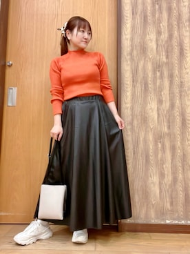 「アイテム（バッグ）」を使った、ゆっきーさん（レディース・157cm・40代）の秋コーディネート