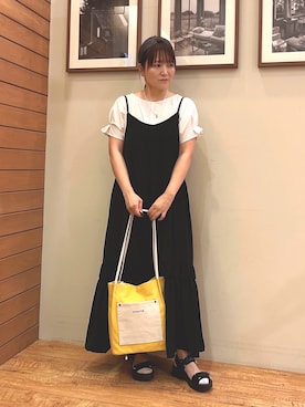 「アイテム（サンダル）」を使った、ゆっきーさん（レディース・157cm・40代）の夏コーディネート