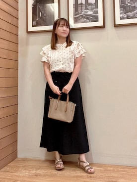 「DRESKIP（ドレスキップ）のアイテム」を使った、ゆっきーさん（レディース・157cm）の夏コーディネート
