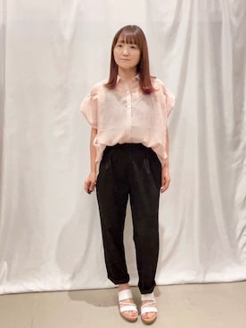 「アイテム（パンツ）」を使った、ゆっきーさん（レディース・157cm・40代）の夏コーディネート