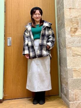 「アイテム（その他アウター）」を使った、ゆっきーさん（レディース・157cm）の秋コーディネート