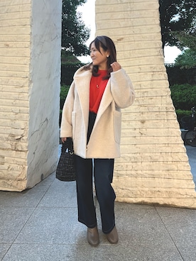 「アイテム（その他アウター）」を使った、ゆっきーさん（レディース・157cm）の秋コーディネート