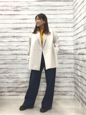 「アイテム（テーラードジャケット）」を使った、ゆっきーさん（レディース・157cm・40代）の秋コーディネート