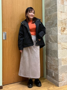 「アイテム（ブルゾン）」を使った、ゆっきーさん（レディース・157cm・40代）の秋コーディネート