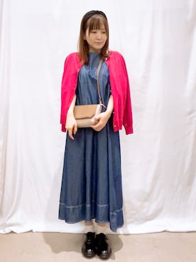 「アイテム（カーディガン/ボレロ）」を使った、ゆっきーさん（レディース・157cm・40代）の秋コーディネート