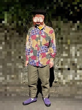 「アイテム（ハンチング/ベレー帽）」を使った、horuazonvrさん（メンズ・166cm）の秋コーディネート