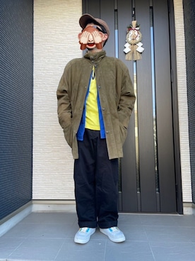 「GAP（ギャップ）のアイテム（キャップ）」を使った、horuazonvrさん（メンズ・166cm）の冬コーディネート