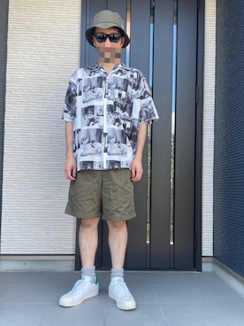 「Ray-Ban（レイバン）の＜Ray-Ban＞ ウェイファーラー アイウェア（サングラス、ブラック系）」を使った、horuazonvrさん（メンズ・166cm）の夏コーディネート