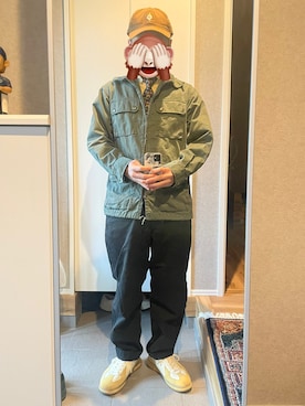 「LACOSTE（ラコステ）のアイテム」を使った、horuazonvrさん（メンズ・166cm）の春コーディネート