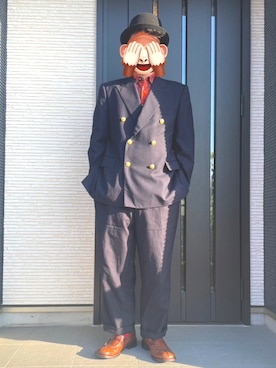 「KANGOL（カンゴール）のアイテム（帽子）」を使った、horuazonvrさん（メンズ・166cm）の春コーディネート