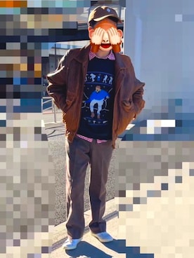 「no brand（ノーブランド）のアイテム」を使った、horuazonvrさん（メンズ・166cm）の冬コーディネート