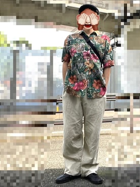 「KANGOL（カンゴール）のアイテム」を使った、horuazonvrさん（メンズ・166cm）の夏コーディネート