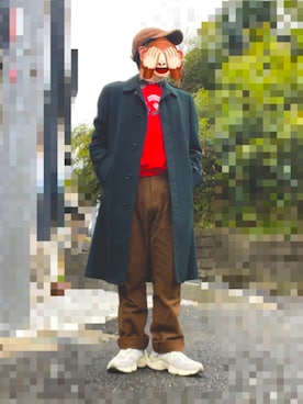 「GAP（ギャップ）のアイテム（キャップ）」を使った、horuazonvrさん（メンズ・166cm）の冬コーディネート
