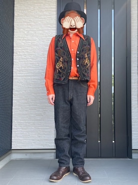 「EDWIN（エドウィン）のアイテム」を使った、horuazonvrさん（メンズ・166cm）の春コーディネート
