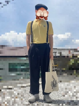 「KANGOL（カンゴール）のアイテム」を使った、horuazonvrさん（メンズ・166cm）の夏コーディネート