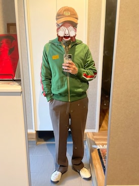 「アイテム（バンダナ/スカーフ）」を使った、horuazonvrさん（メンズ・166cm）の秋コーディネート