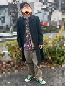 「CHAPS（チャップス）のアイテム」を使った、horuazonvrさん（メンズ・166cm）の冬コーディネート