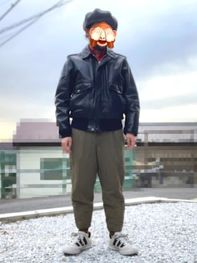 「CA4LA（カシラ）のアイテム」を使った、horuazonvrさん（メンズ・166cm）の冬コーディネート