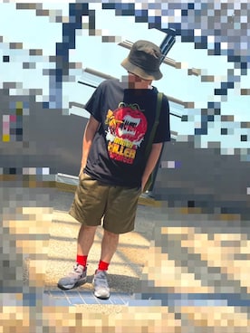 「Reebok（リーボック）のアイテム」を使った、horuazonvrさん（メンズ・166cm）の夏コーディネート