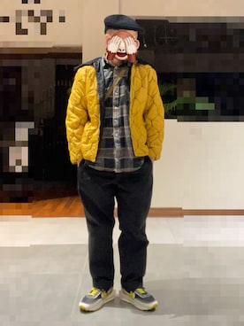 「KANGOL（カンゴール）のアイテム」を使った、horuazonvrさん（メンズ・166cm）の秋コーディネート