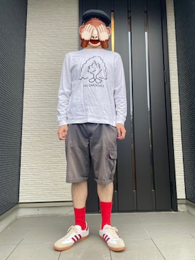「KANGOL（カンゴール）のKANGOL TROPIC 504 VENTAIR / カンゴール（ハンチング/ベレー帽、ブラック系）」を使った、horuazonvrさん（メンズ・166cm）の秋コーディネート
