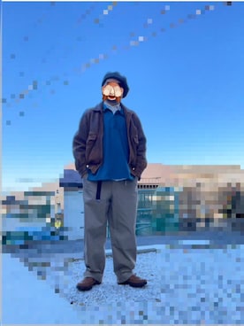 「CA4LA（カシラ）のアイテム」を使った、horuazonvrさん（メンズ・166cm）の冬コーディネート