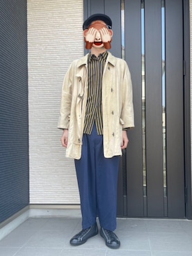 「KANGOL（カンゴール）のアイテム（帽子）」を使った、horuazonvrさん（メンズ・166cm）の春コーディネート