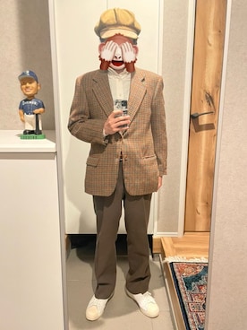 「CA4LA（カシラ）のアイテム」を使った、horuazonvrさん（メンズ・166cm）の春コーディネート