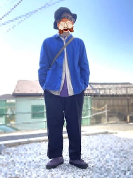 「HANES（ヘインズ）のアイテム」を使った、horuazonvrさん（メンズ・166cm）の春コーディネート