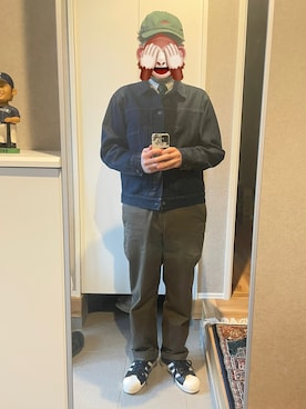 「L.L.Bean（エルエルビーン）のリネンシャツ（シャツ/ブラウス、ホワイト系）」を使った、horuazonvrさん（メンズ・166cm）の春コーディネート