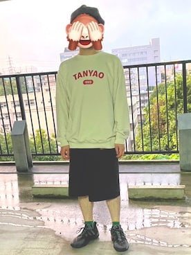 「CA4LA（カシラ）のアイテム（帽子）」を使った、horuazonvrさん（メンズ・166cm）の夏コーディネート